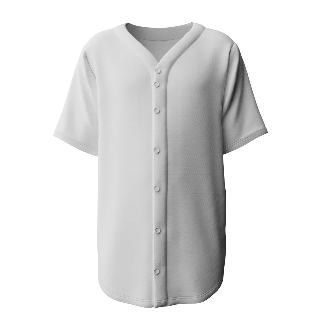 Baseball Jersey 3D mockup, blank