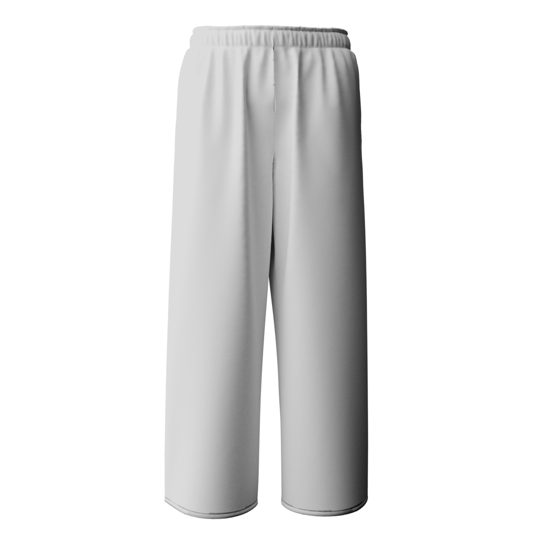 Wide-Leg Pants 3D mockup, blank