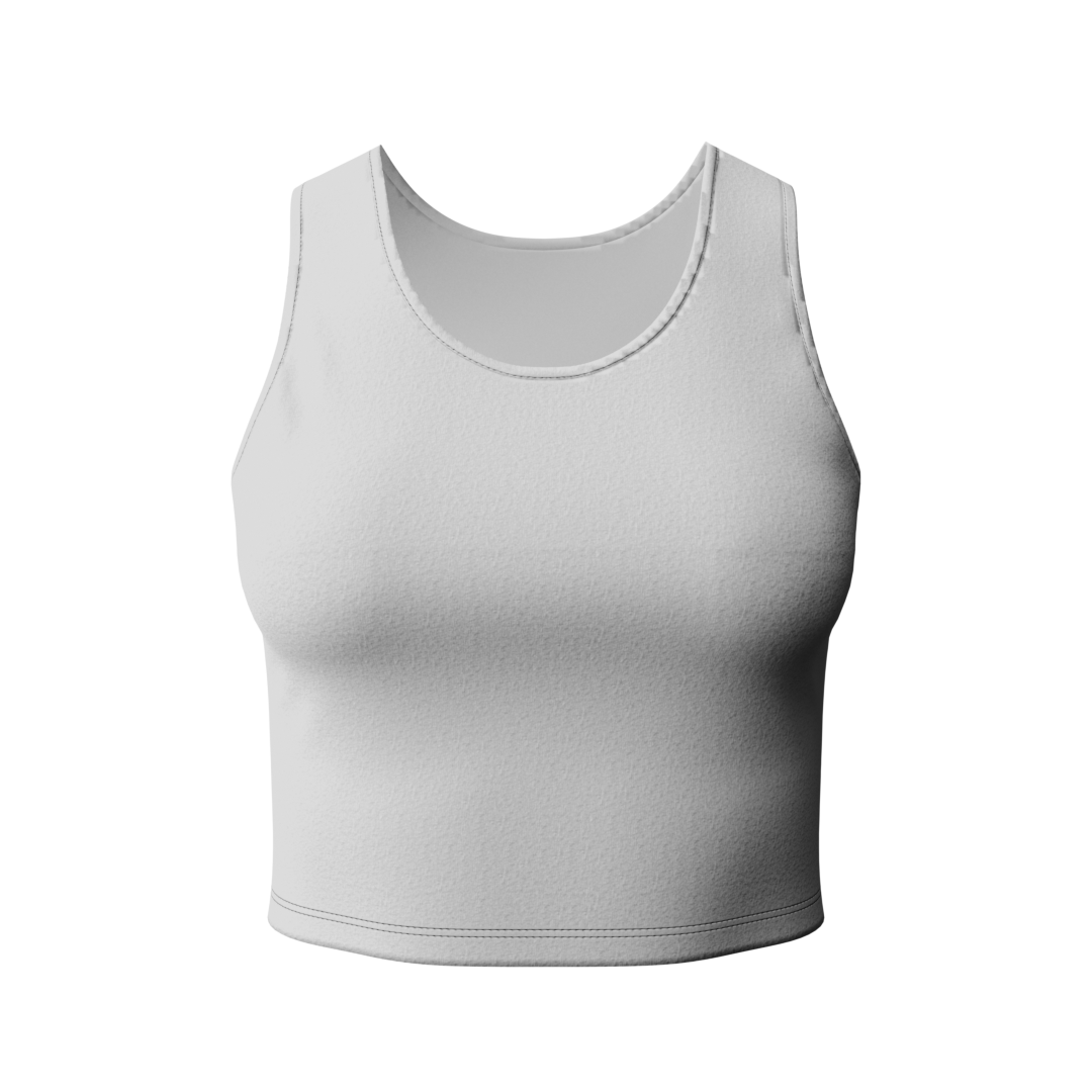 Crop Top 3D mockup, blank
